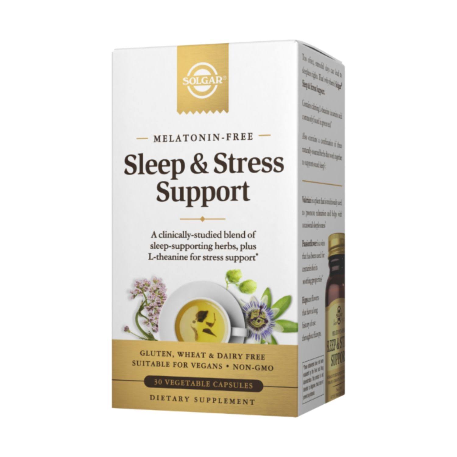 Solgar, Sleep & Stress Support, 30 Vegetable Capsules