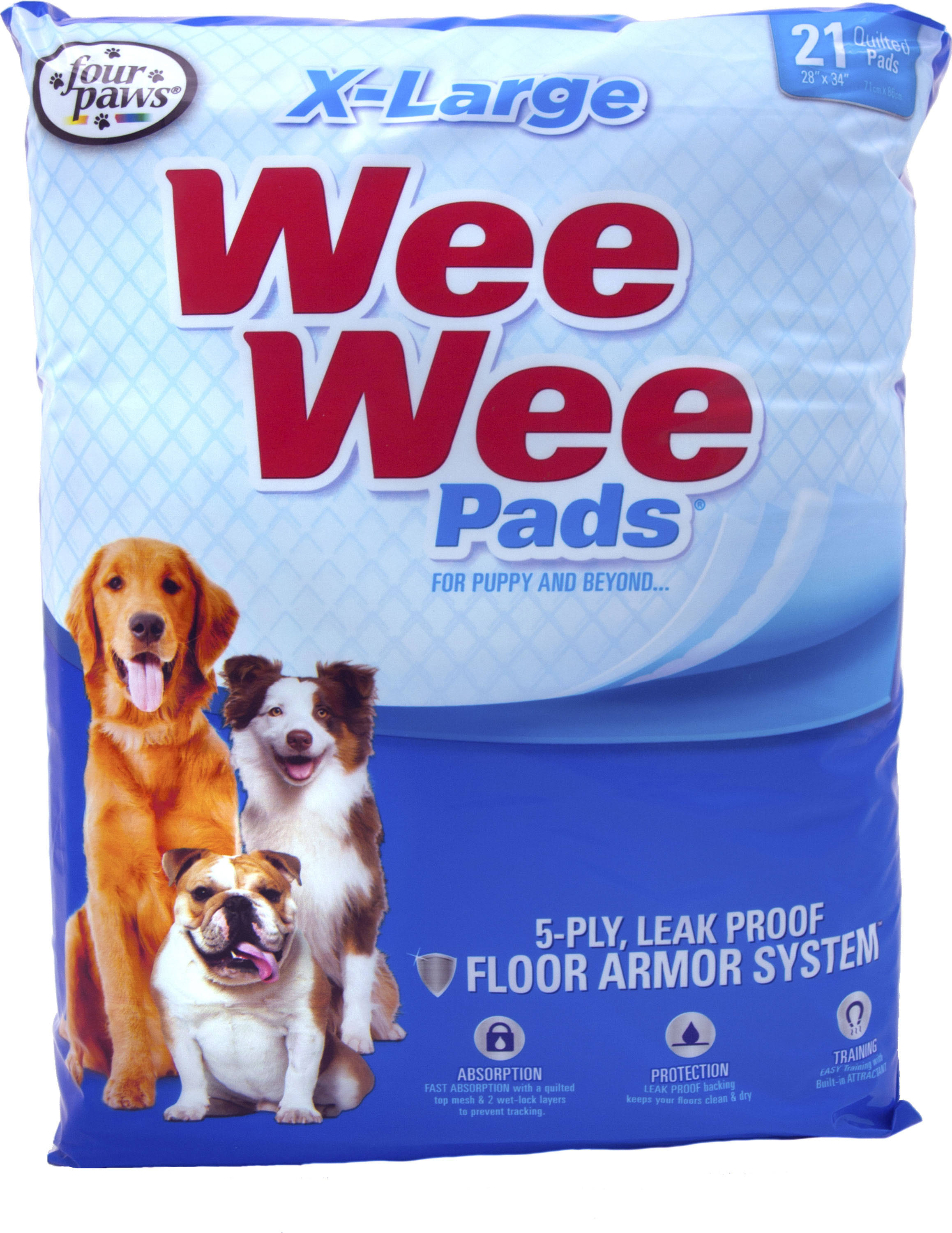 Four Paws Wee Wee Pads - X-Large, 14 ct