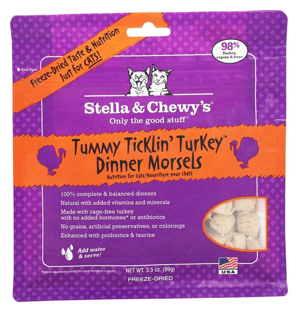 Stella & Chewys Cat Freeze Dried Tummy Ticklin' Turkey Dinner