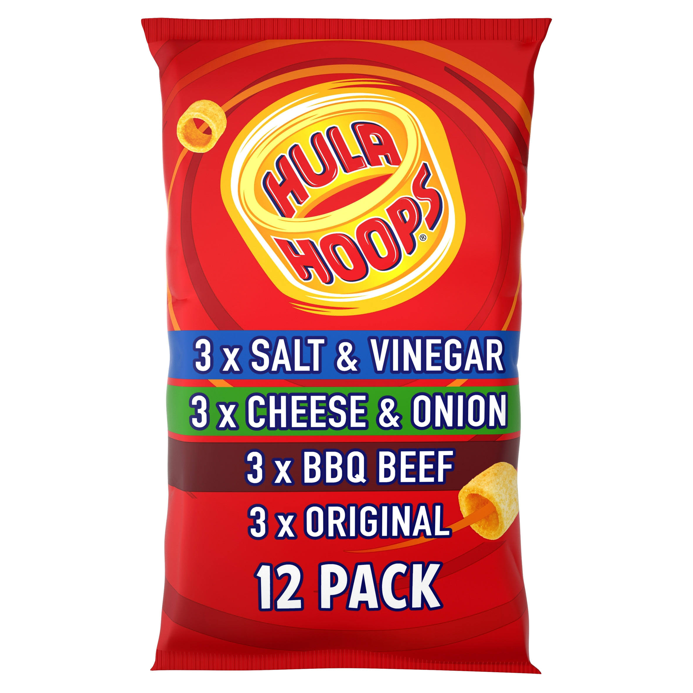 Hula Hoops Variety Pack - 24g, 12pcs
