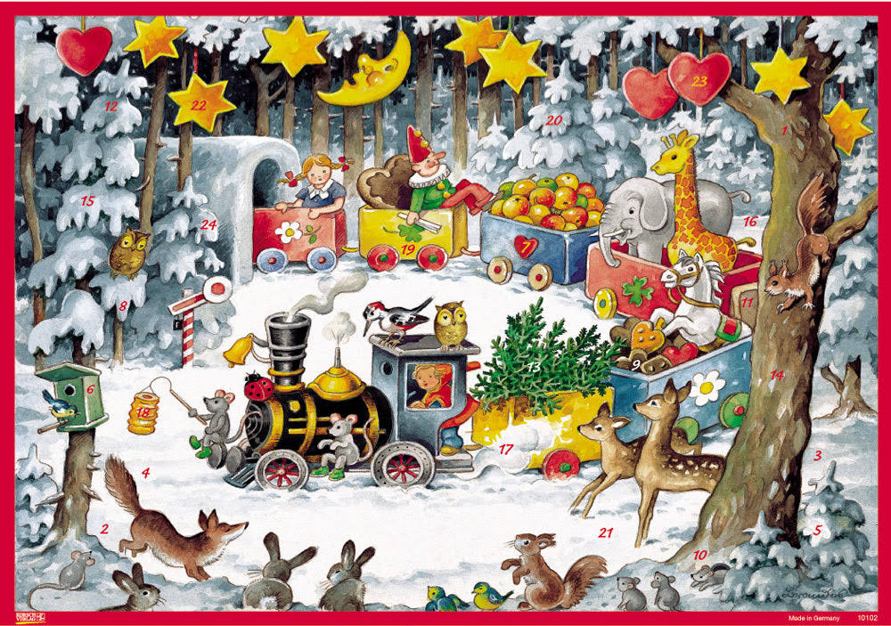 Vermont Christmas Company Holiday Train Advent Calendar