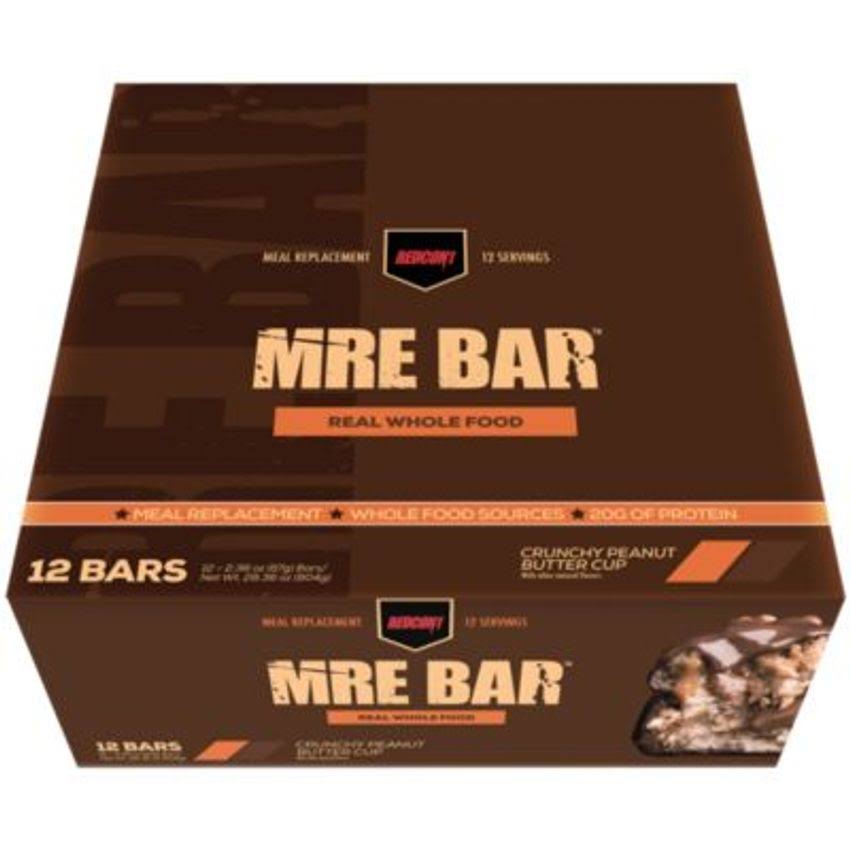 Redcon1 MRE Bar (12 Bars) Crunchy Peanut Butter Cup