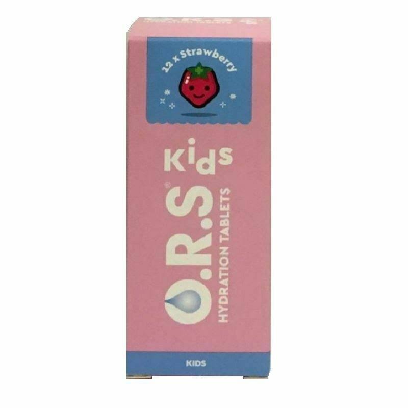 O.R.S Kids Hydration 12 Tablets Strawberry Flavour