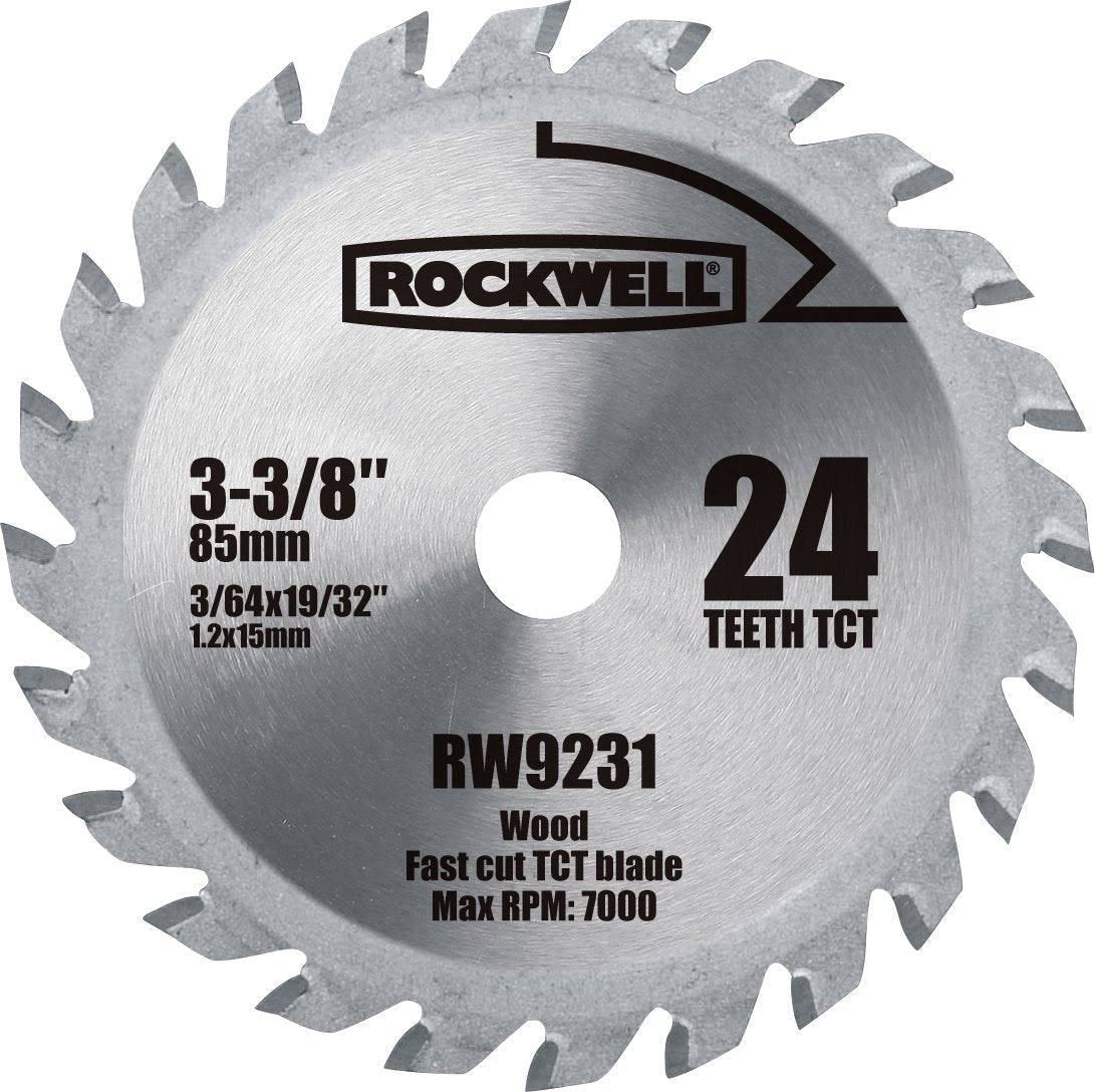 Rockwell RW9231 VersaCut Carbide-tipped Circular Saw Blade - 24T, 3 3/8"
