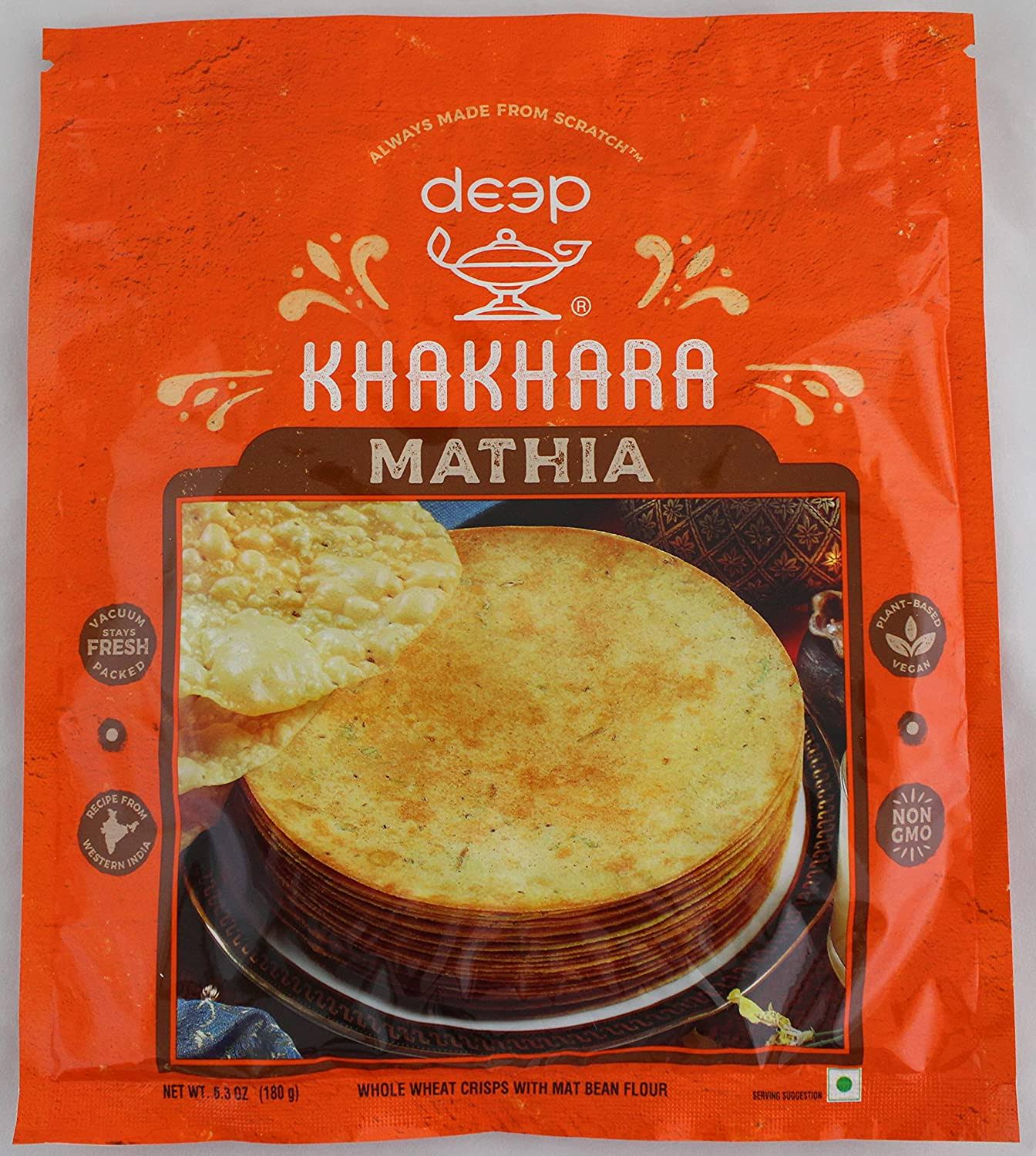 Deep Mathiya Khakhra 6.3 Oz Deep