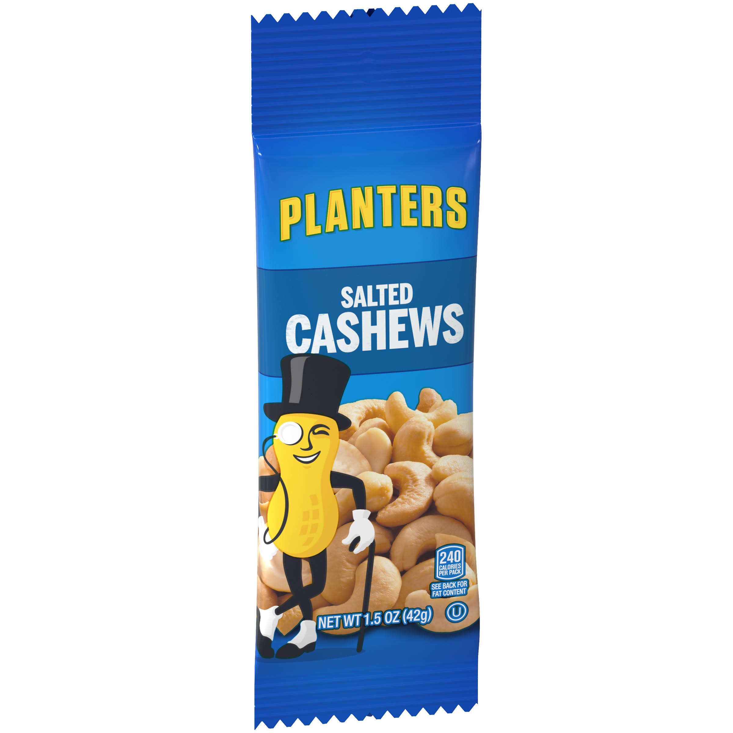 Planters Salted Cashew Tube.99 Each, 1.5 Ounce 18 Count -- 6 Case