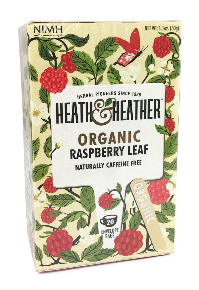 Heath & Heather Organic Raspberry Leaf Tea - 20ct