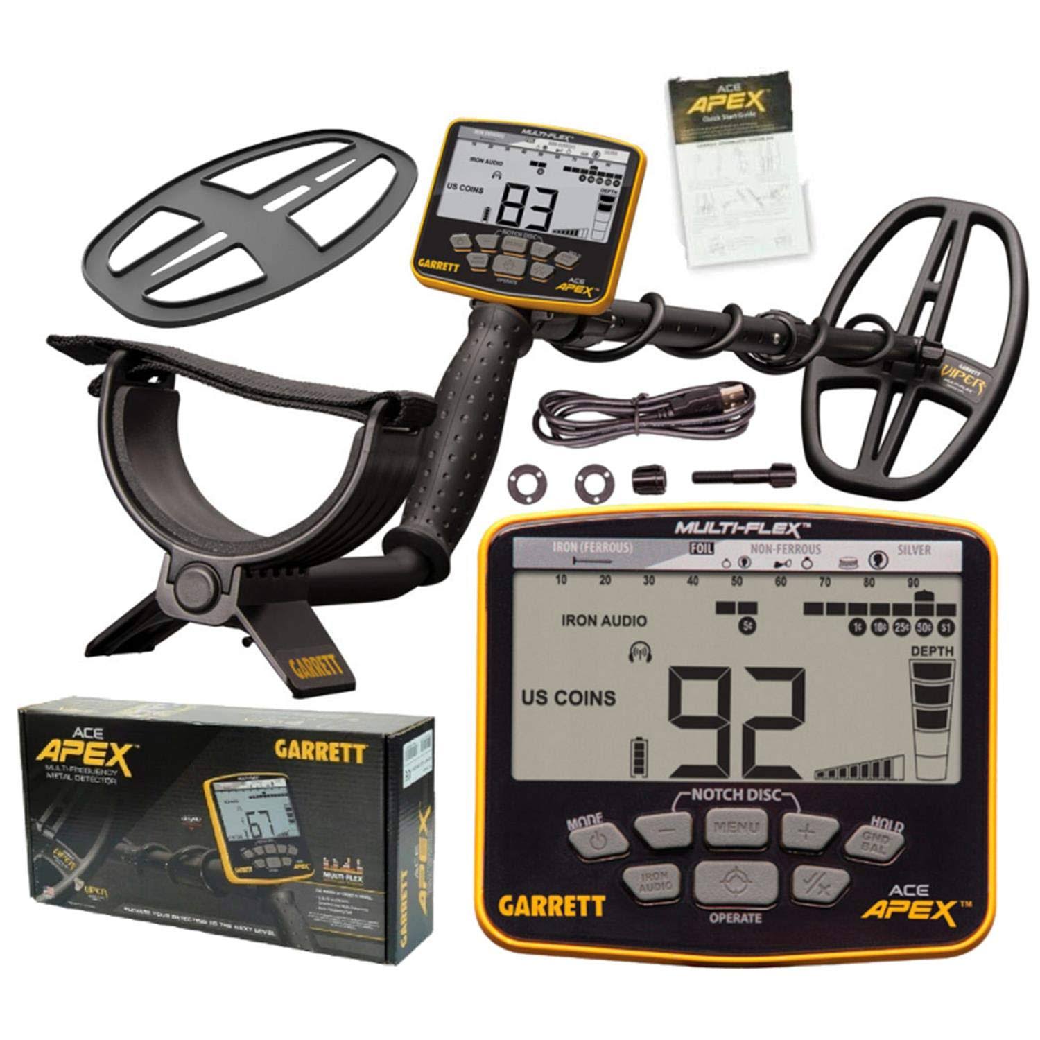 Garrett Ace Apex Metal Detector with Multi Frequency Technology