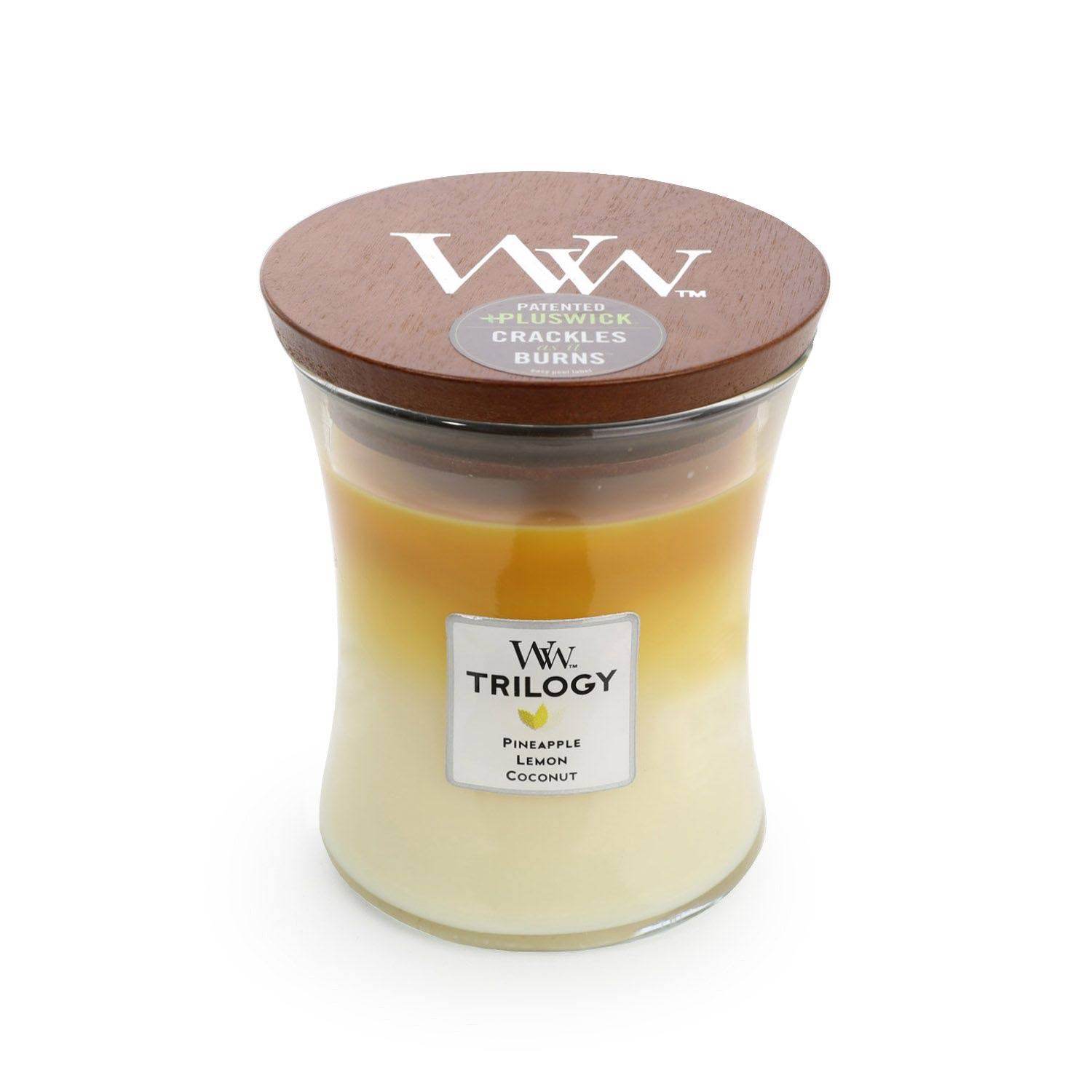 Woodwick Trilogy Scented Jar Candle - Fruits of Summer, Medium