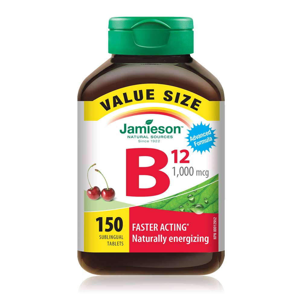 Jamieson Vitamin B12 Supplement - 1,000mcg, 150 Tablets
