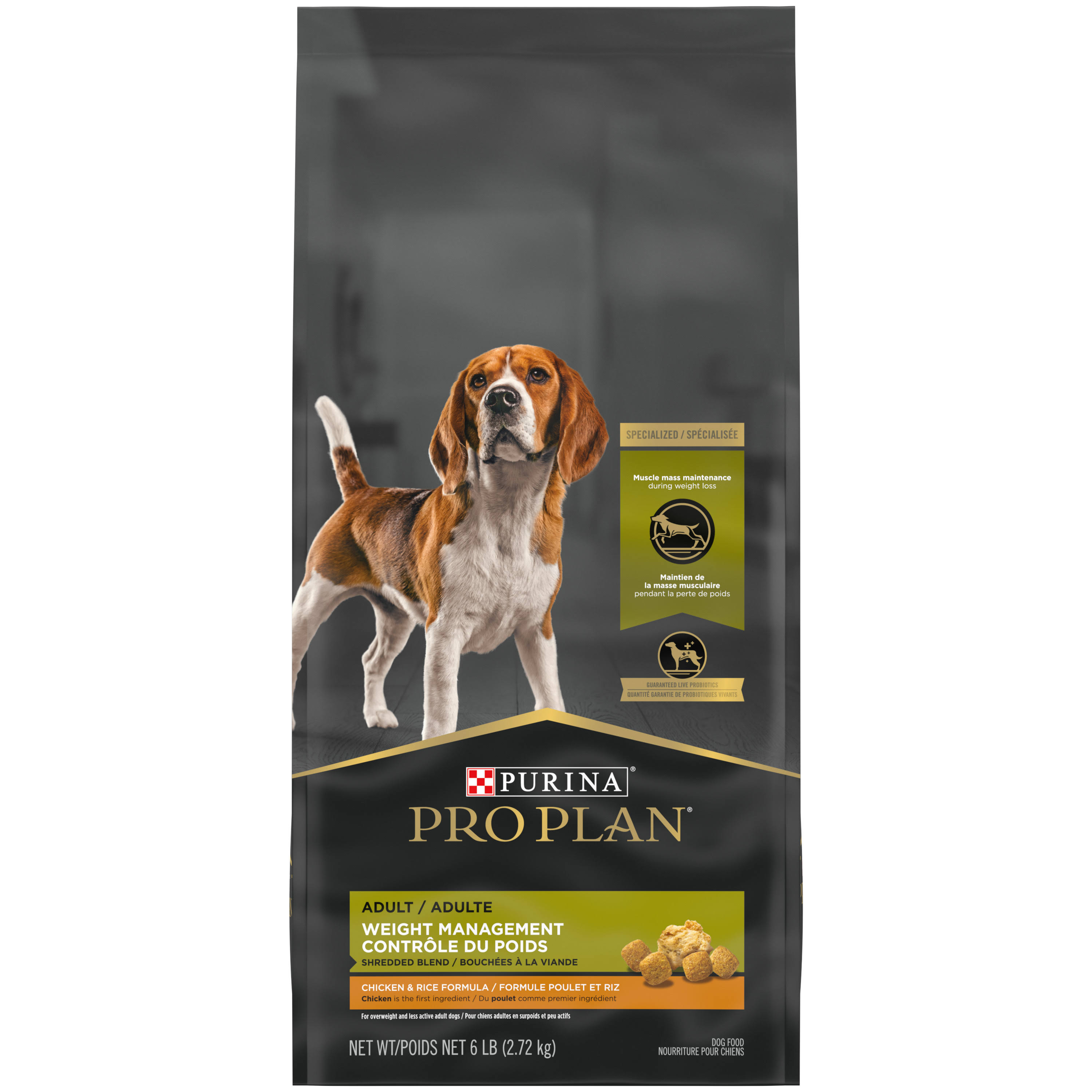 Purina Pro Plan Dog Dry Savor Adult Weight Management Formula Dog Food - 6lbs
