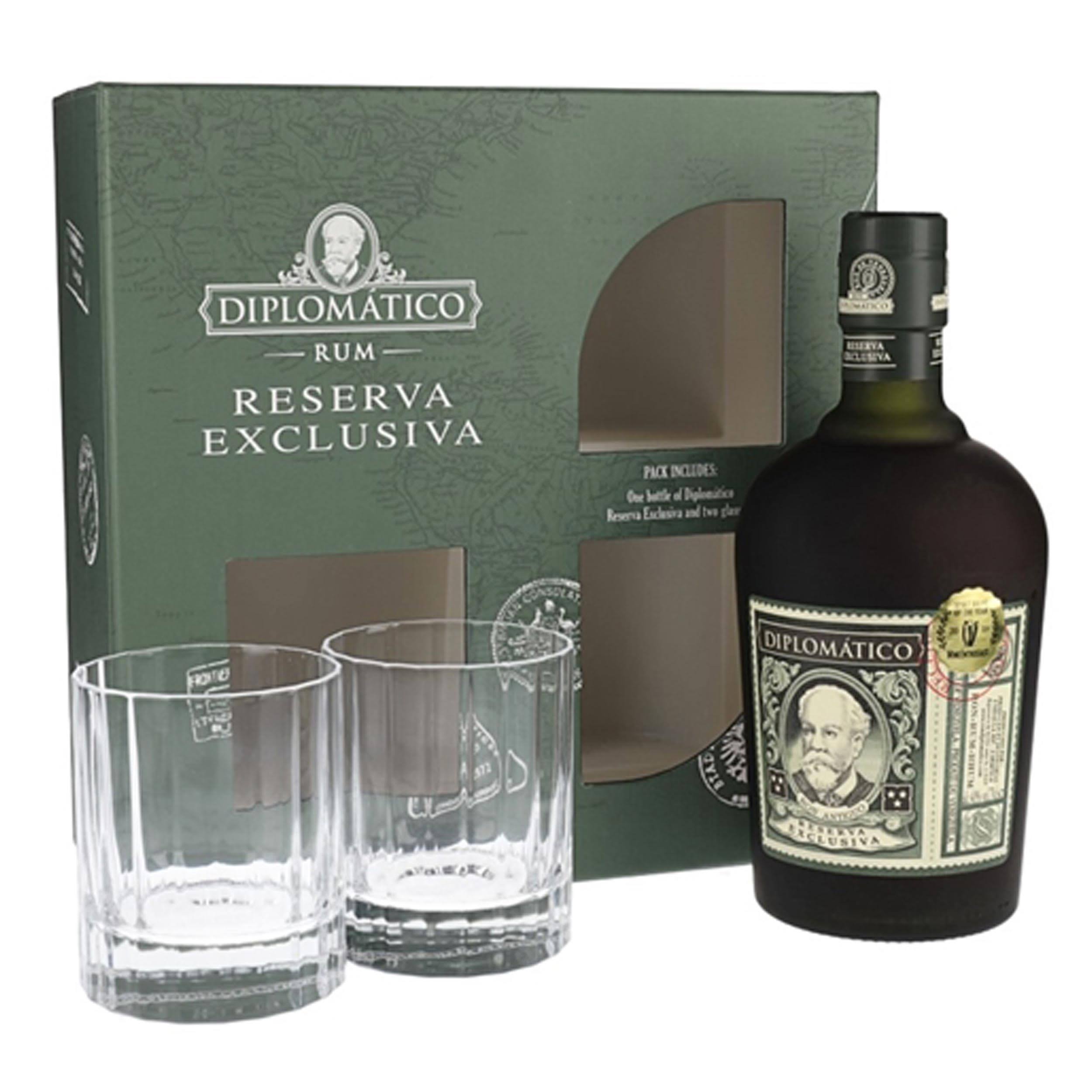 Diplomatico Reserva Exclusiva Rum Old Fashioned Gift Set 70cl