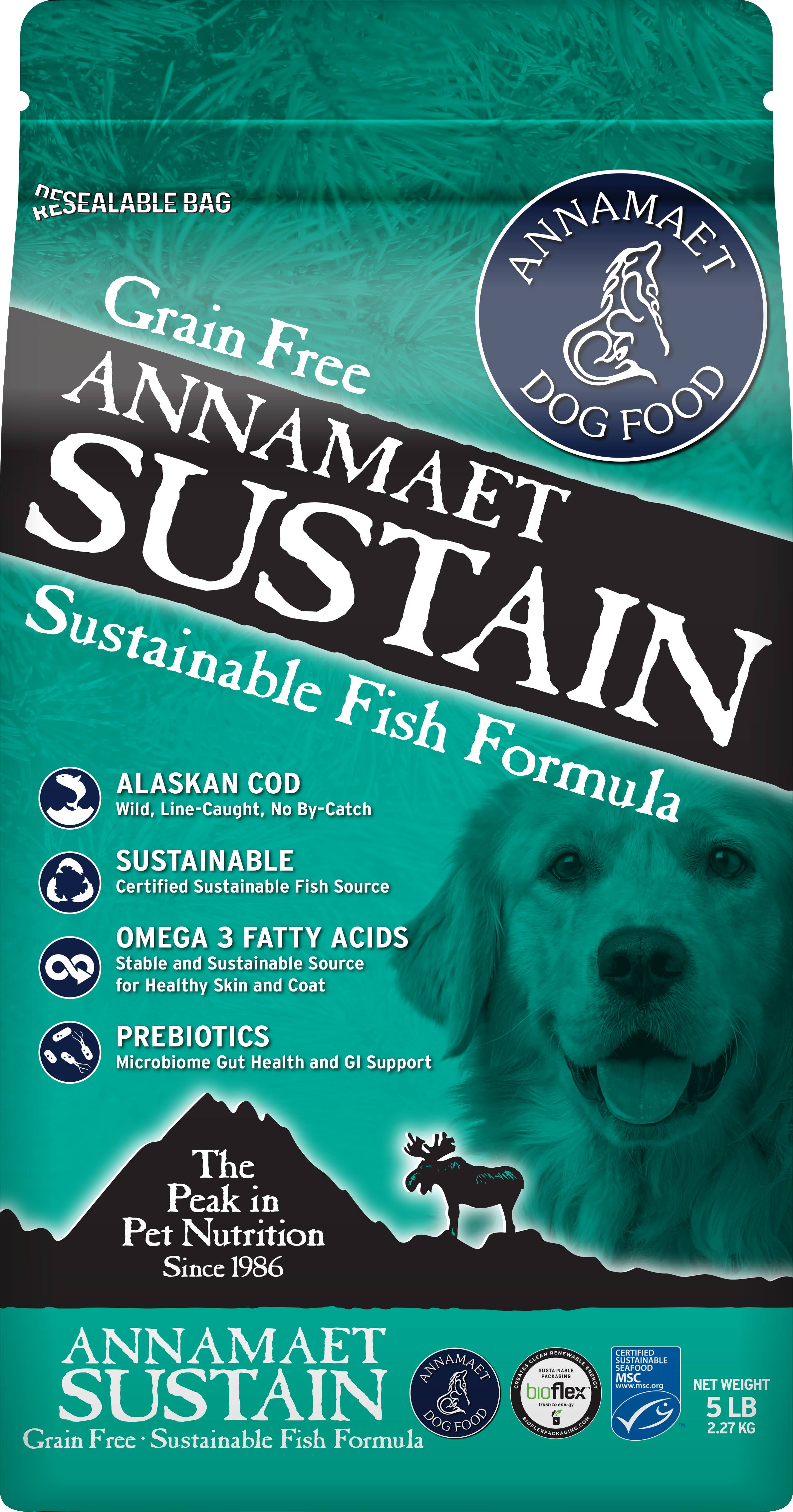 Annamaet Grain-Free Sustain Formula Dry Dog Food, 25-lb Bag