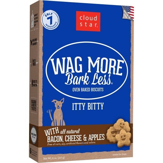 Cloud Star Wag More Oven Baked Dog Biscuits - 16oz, Bacon, Cheese and Apple