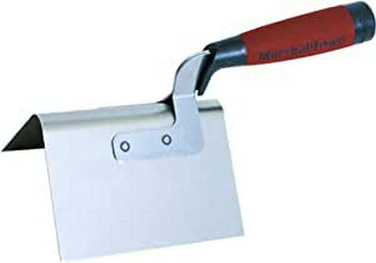 Marshalltown The Premier Line 50D Bullnose Outside Corner Trowel with DuraSoft Handle - 5in x 3-1/2in