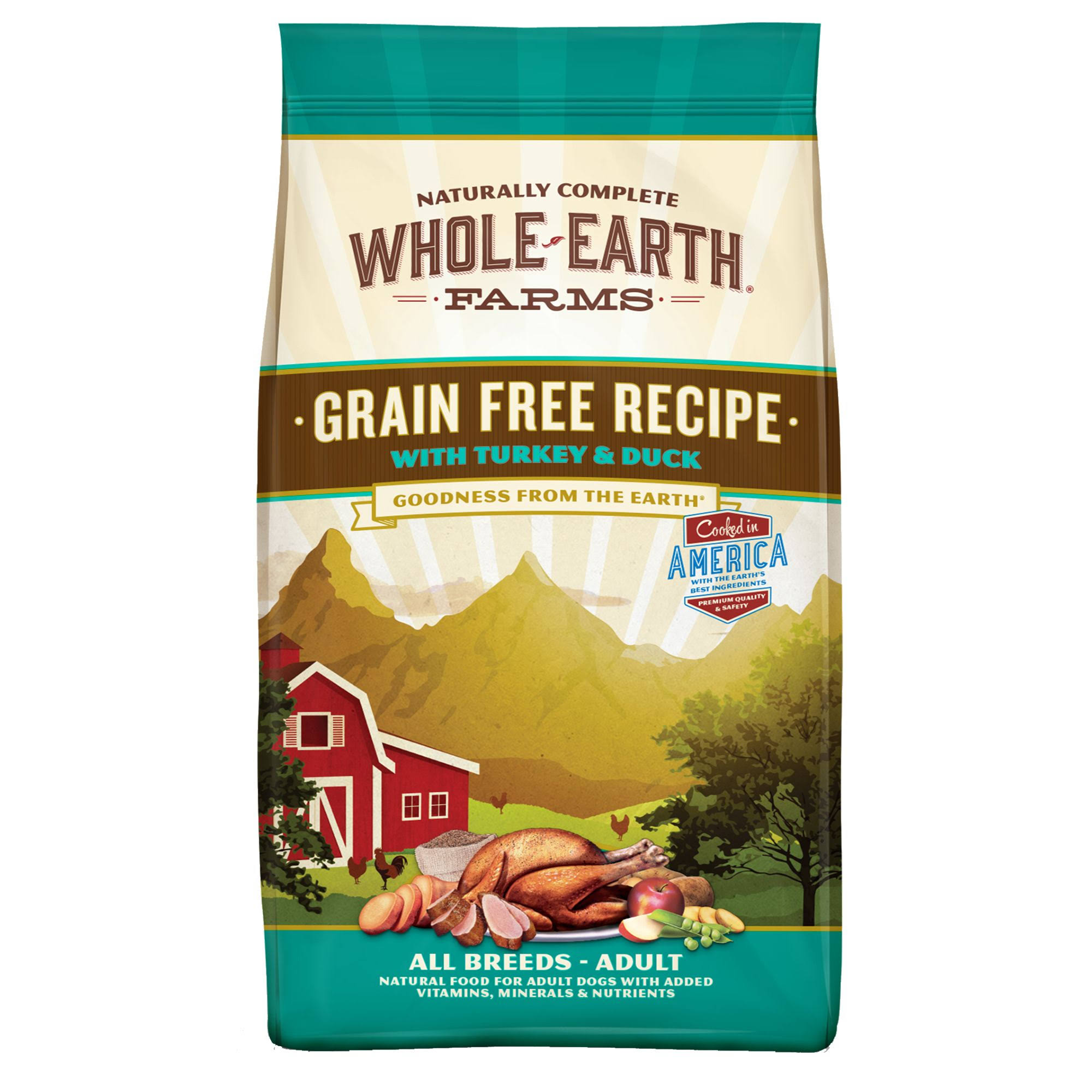 Merrick Whole Earth Farms Grain Dry Dog Food - Turkey & Duck, 25lb