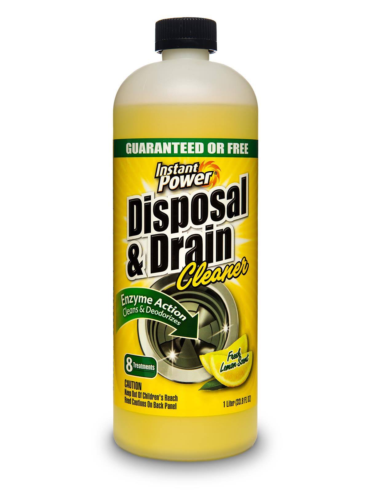 Instant Power Disposal and Drain Cleaner - Lemon Scent, 33.8oz