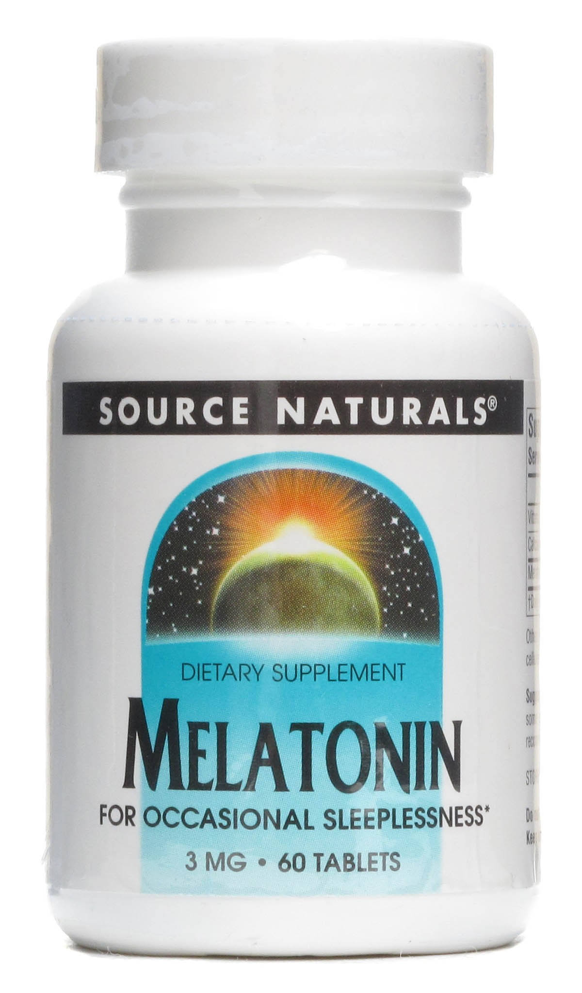 Source Naturals Melatonin Dietary Supplement - 3mg, 60 Tablets
