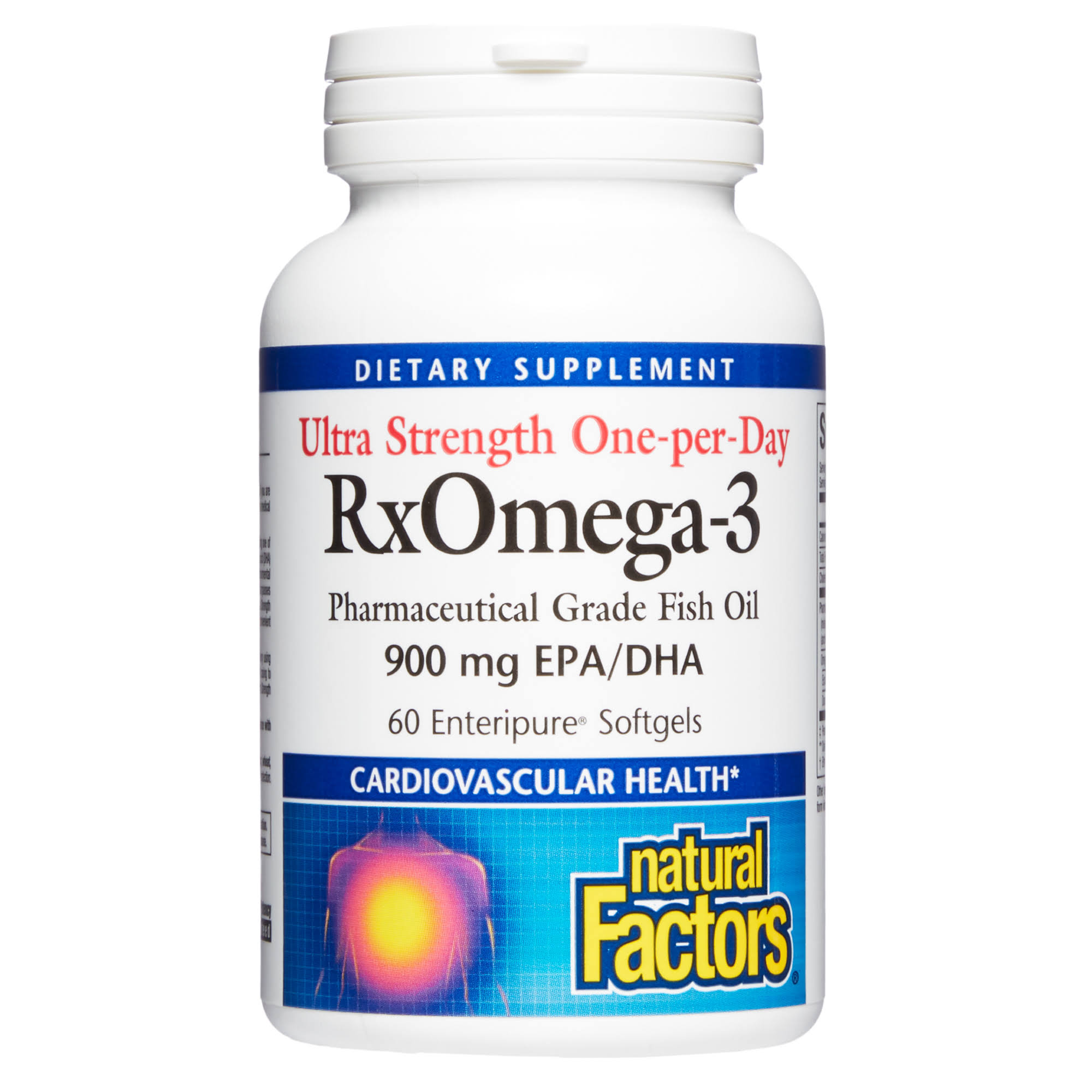 Natural Factors, RxOmega-3 Ultra Strength, 1075 mg, 60 Softgels