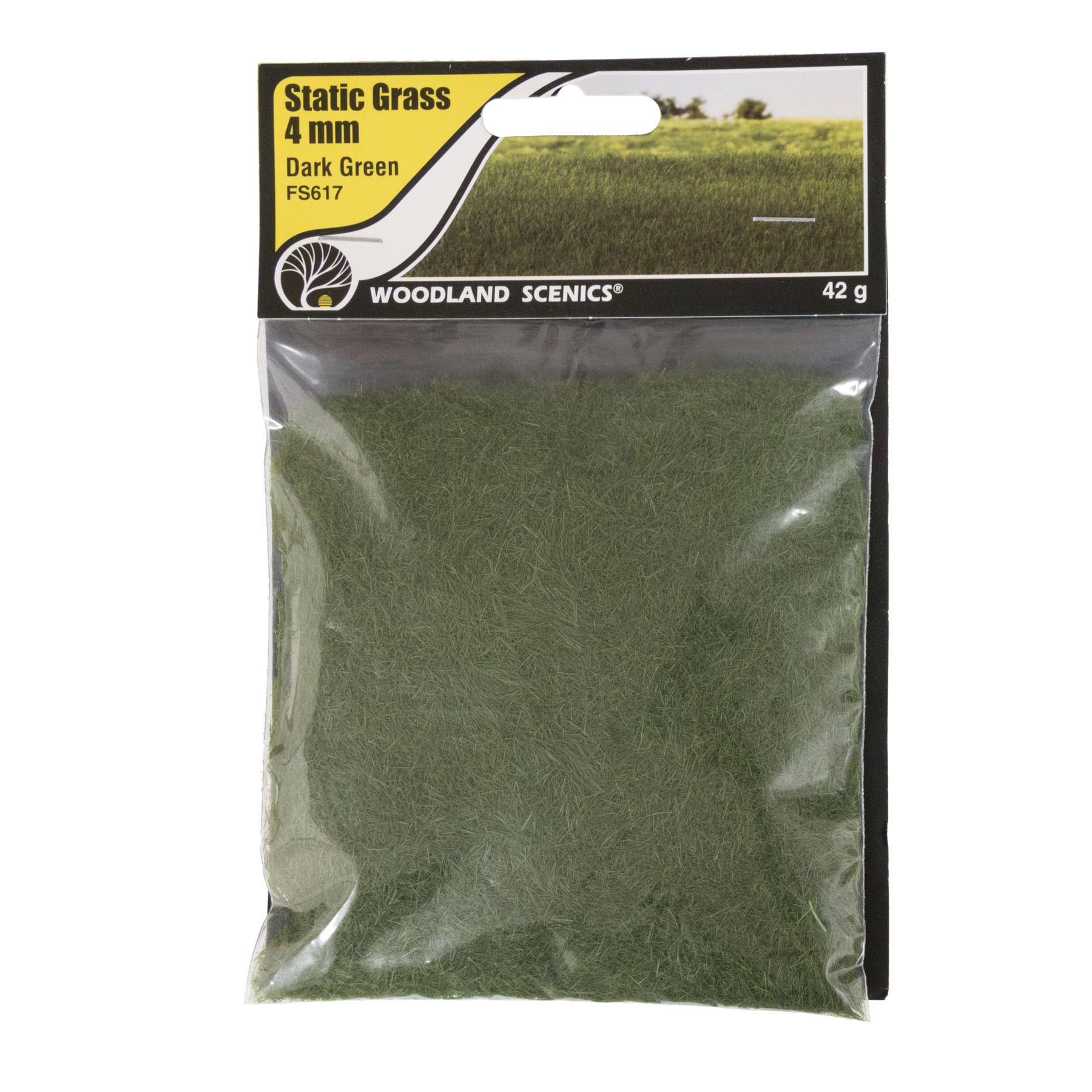 Woodland Scenics - Static Grass, 4mm Dark Green