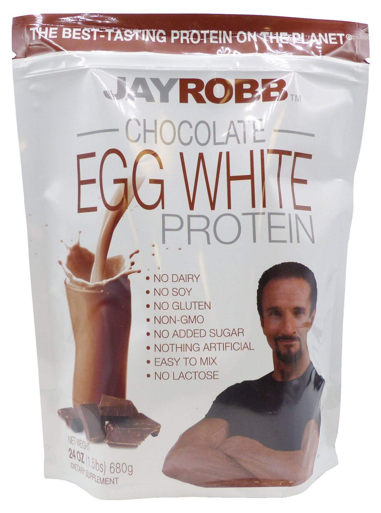 Jay Robb Egg White Protein - Chocolate, 24 oz