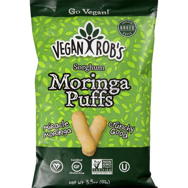 Vegan Rob's Sorghum Puffs, Moringa - 3.5 oz