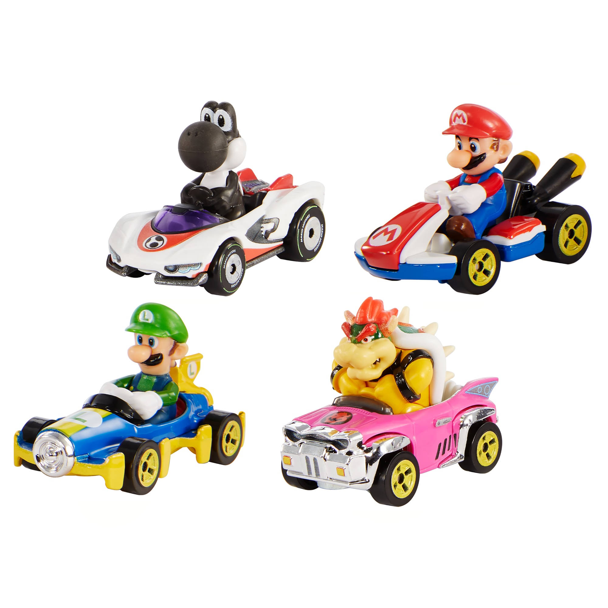 Hot Wheels Mario Kart Diecast 4-Pack