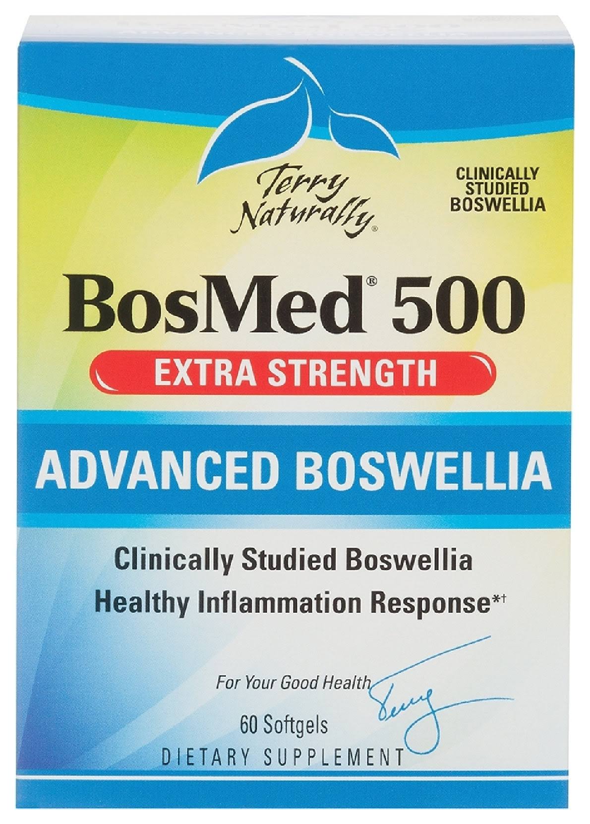 Bosmed 500 Advanced Boswellia Supplement - Extra Strength, 60 Softgels