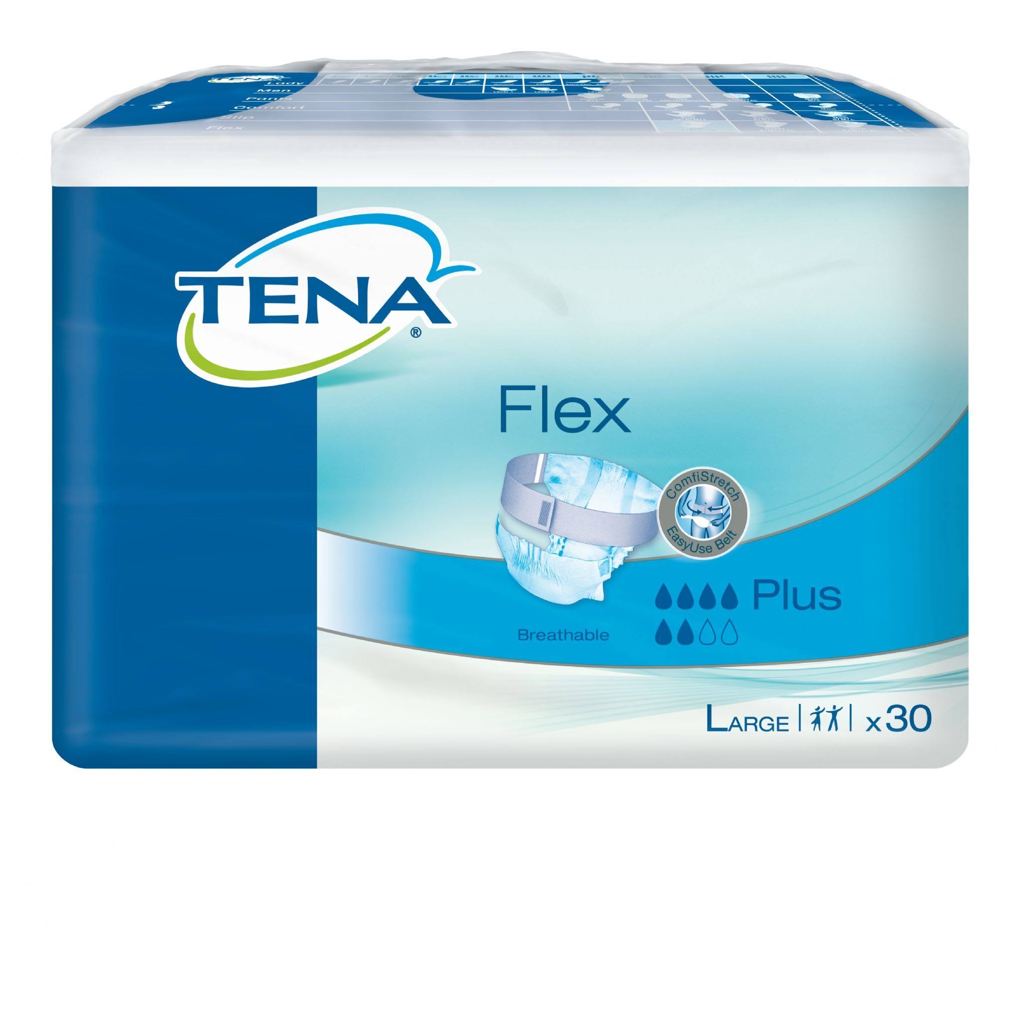 Tena Flex Plus Incontinence Pads - Large, 30 Pack