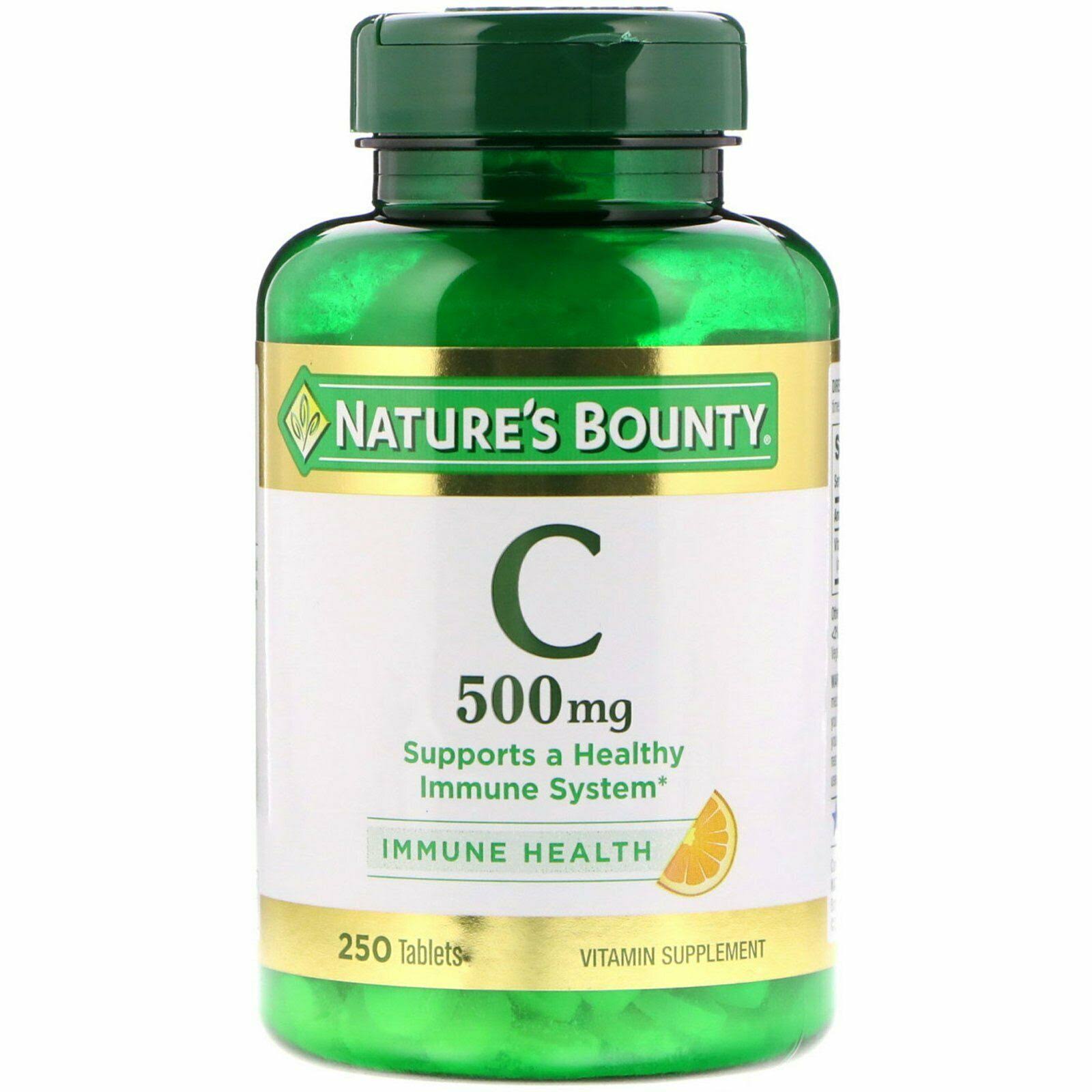 Nature's Bounty Vitamin-C 500mg Dietary Supplement - 250 Tablets