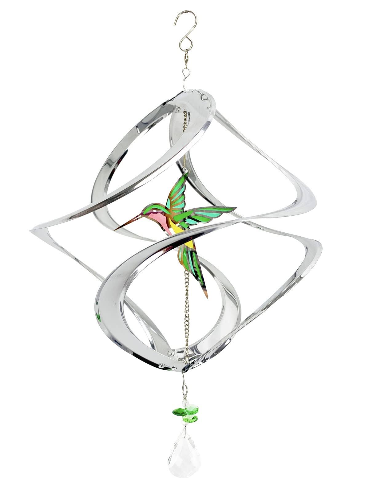 Red Carpet Studios Silver Hummingbird Cosmix Wind Spinner One-Size