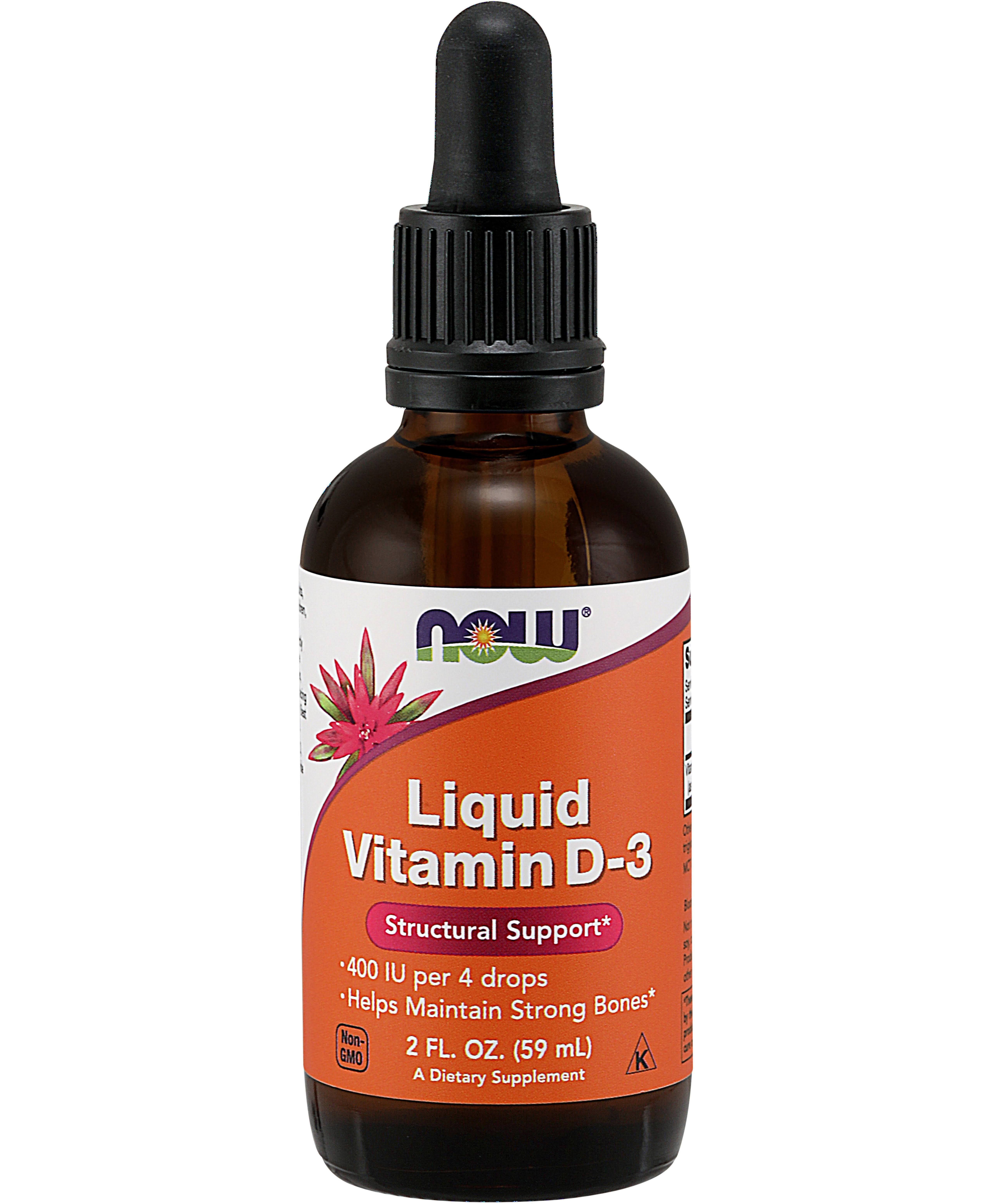 Now Liquid Vitamin D-3 - 60ml
