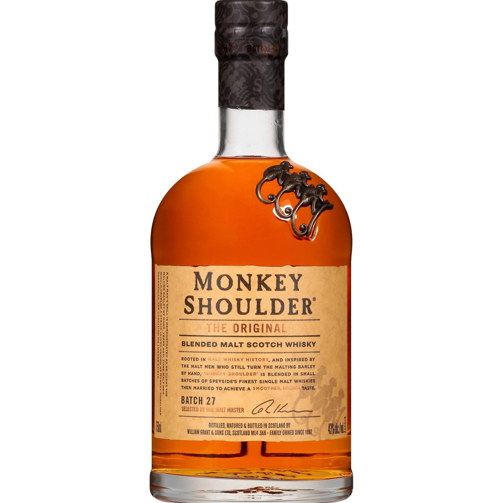 Monkey Shoulder Blended Malt Scotch Whisky - 750ml