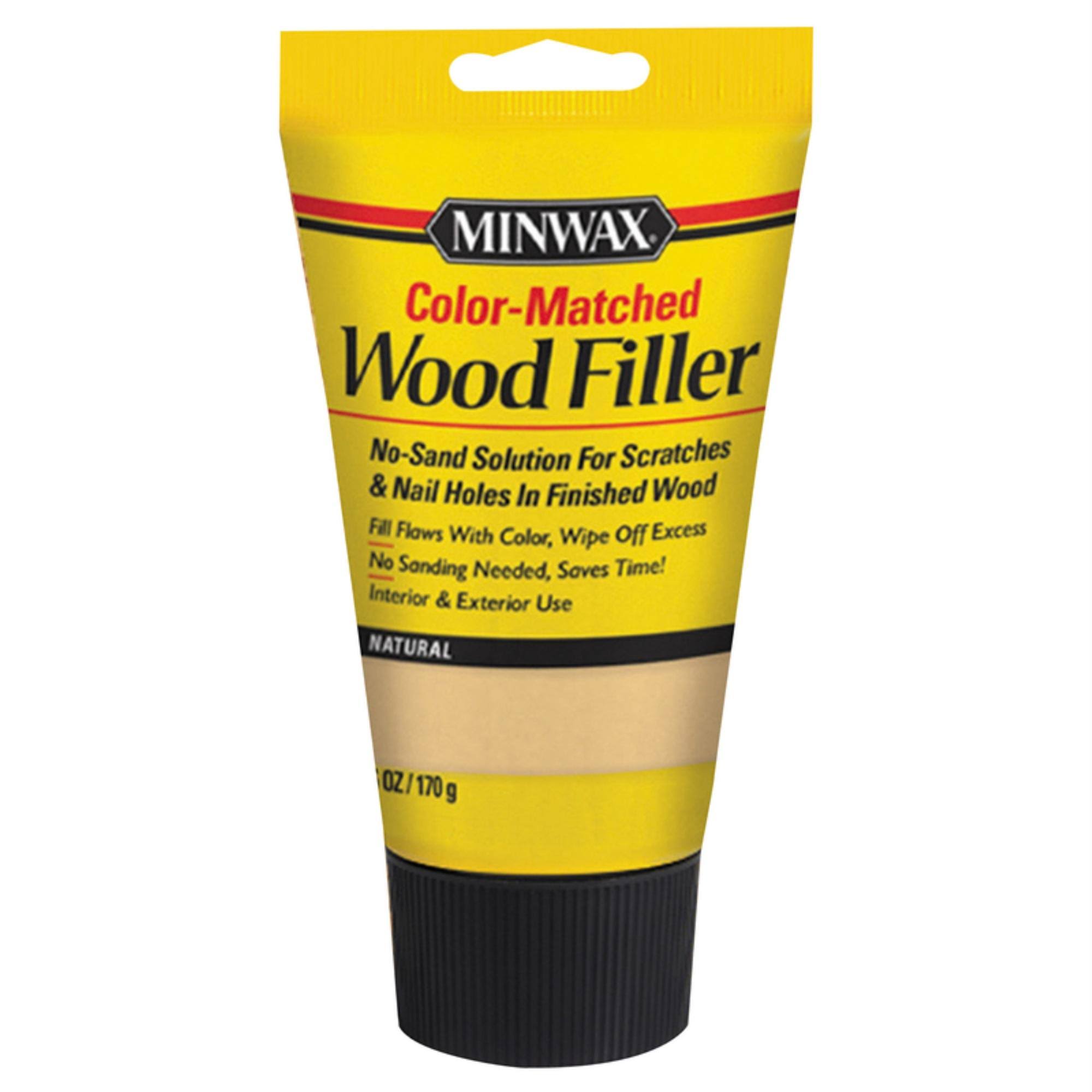 Minwax 448520000 Color-Matched Filler Wood Putty, Natural 6 Oz