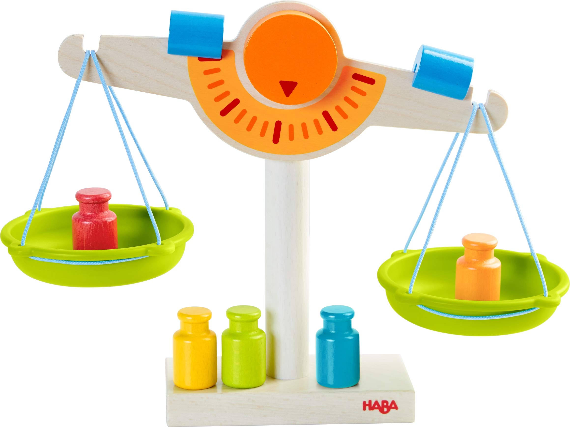 Haba Play Store Scale Wooden Balance - With Real Weights For Pretend Kitchen