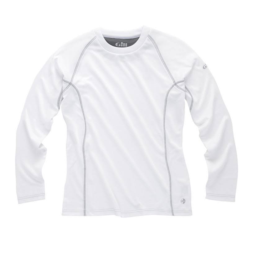 Gill Women's UV Tec L/S/ Tee Shirt 12 / White