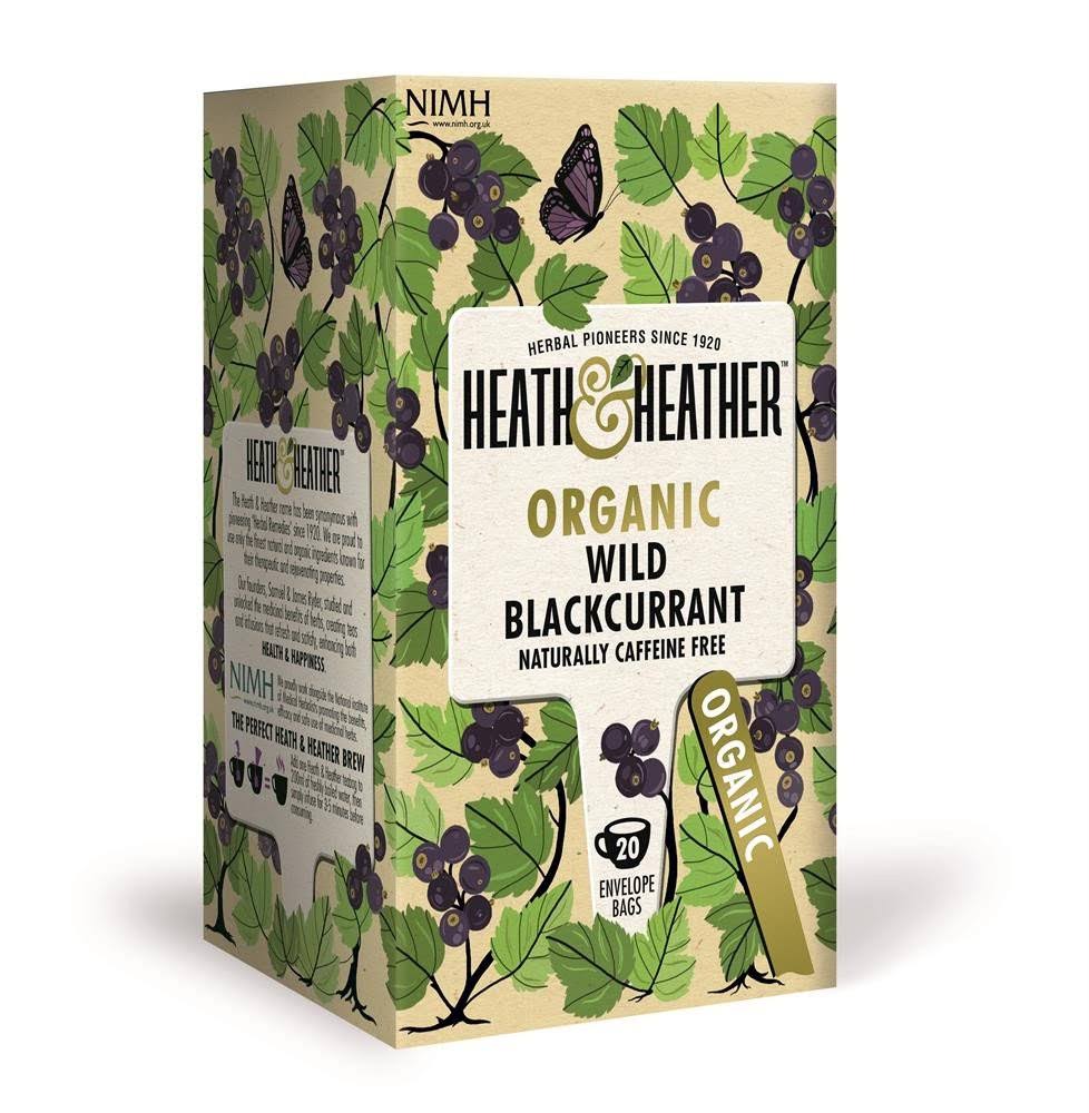 Heath & Heather Organic Wild Blackcurrant 20 Bags