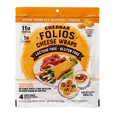 Folios All Natural 100% Cheddar Cheese Wraps