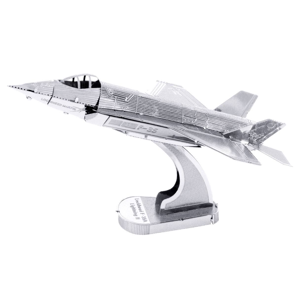 Fascinations Metal Earth F-35A Lightning II Airplane 3D Metal Model Kit
