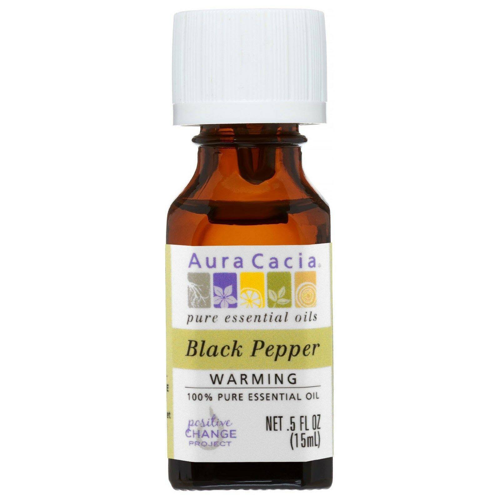Aura Cacia Black Pepper Essential Oil - 0.5oz