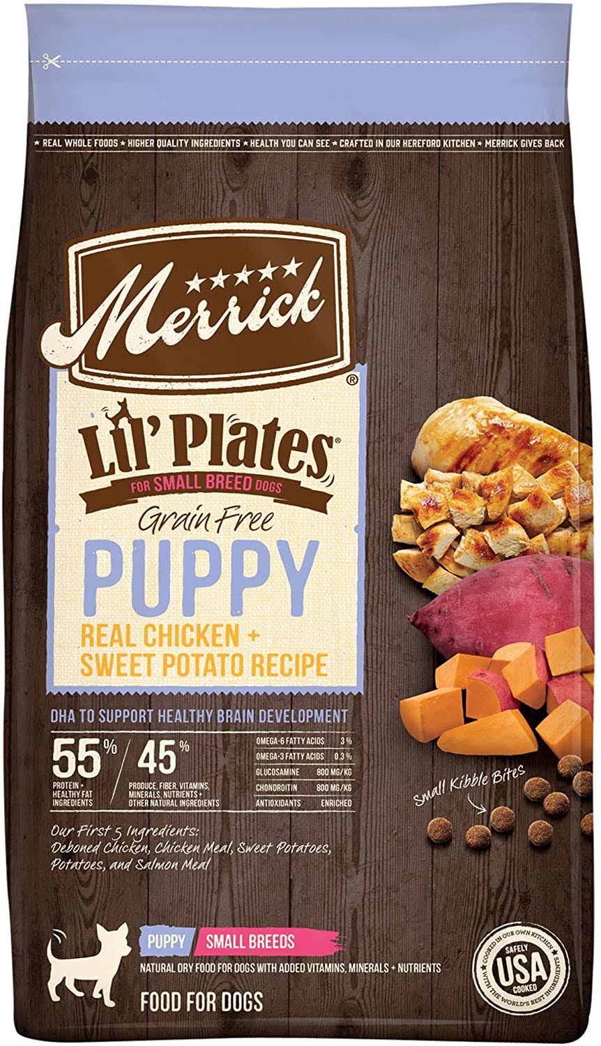 Merrick Lil Plates Grain Free Small Breed Recipe Dog Food - Chicken, 12lb