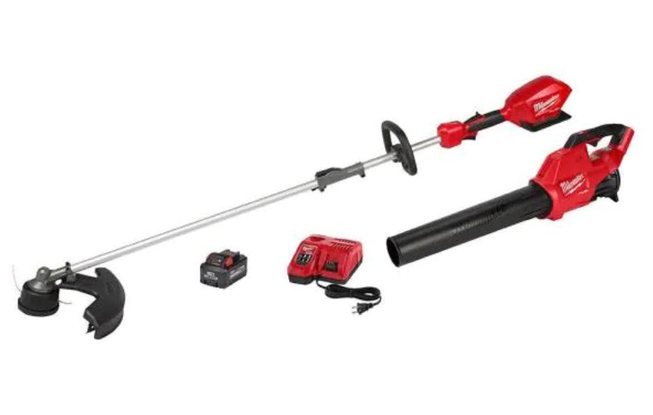 Milwaukee M18 Fuel 18-Volt Lithium-Ion Brushless Cordless Quik-Lok String Trimmer/Blower Combo Kit with Battery & Charger (2-Tool)