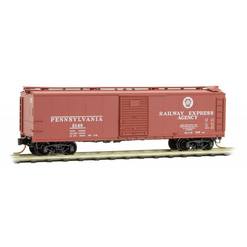 Micro-Trains MTL N-Scale 40' Box Car Pennsylvania Railroad/PRR/REA Keystone 2148