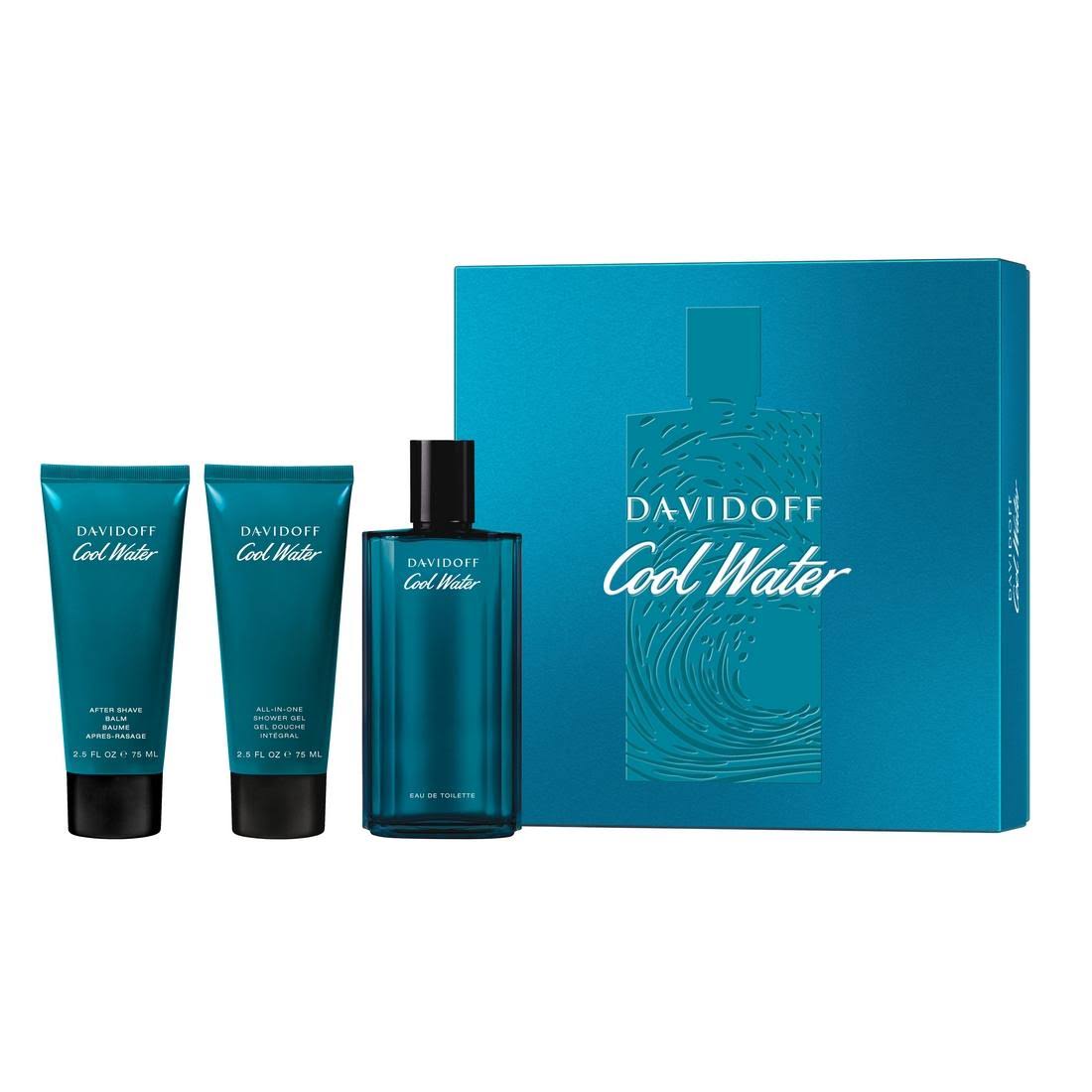 Cool Water by Davidoff, 3 Piece Gift Set for Men