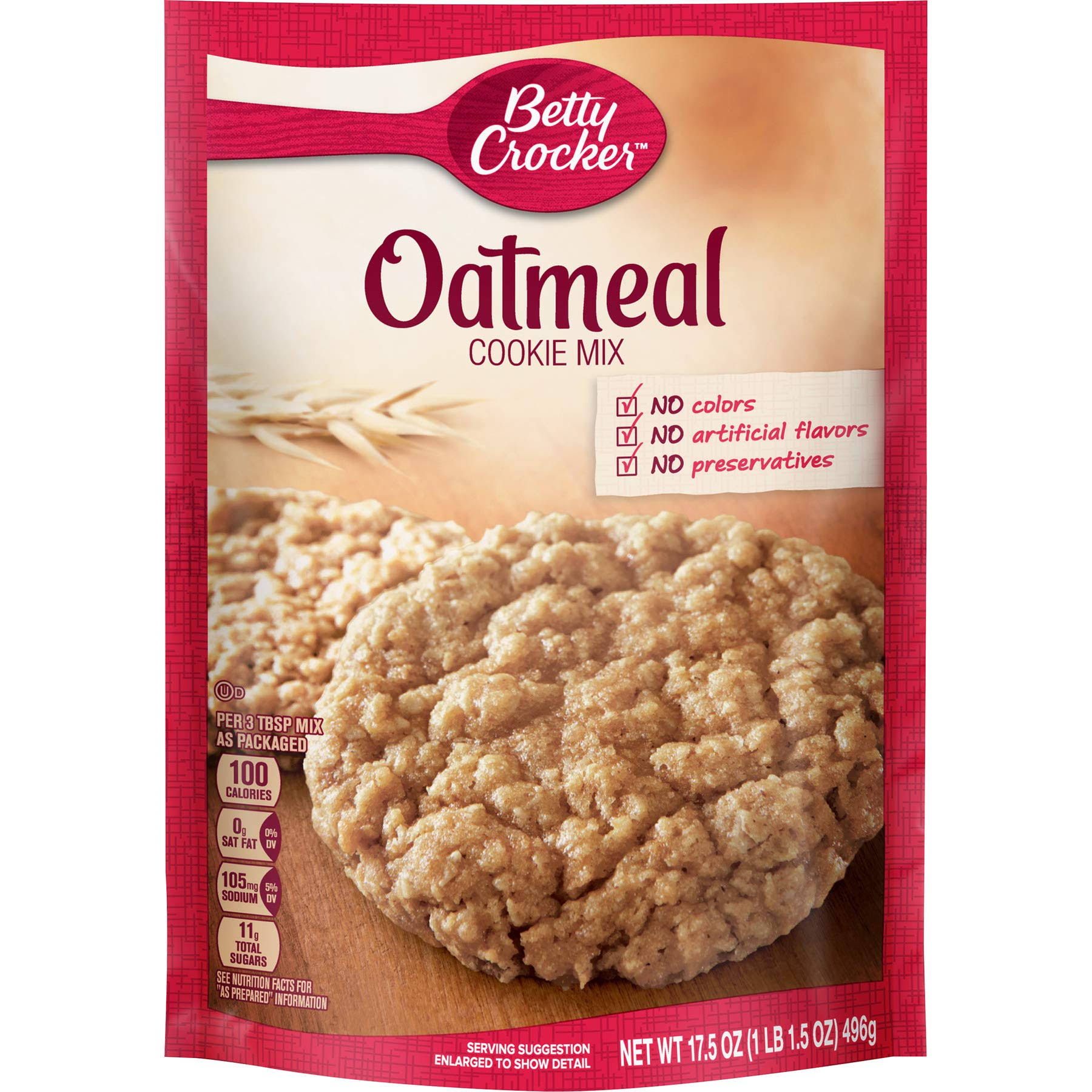 Betty Crocker Oatmeal Cookie Mix - 17.5oz
