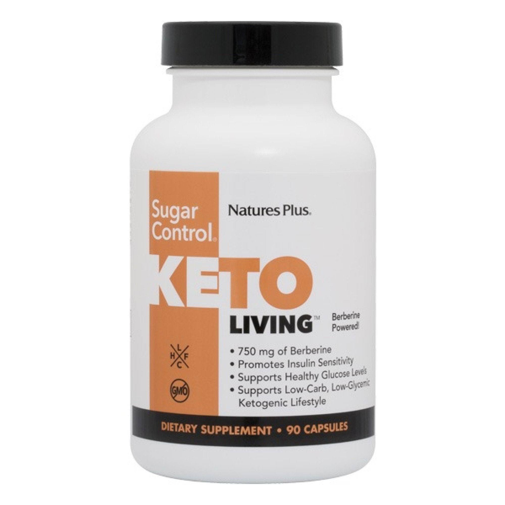 Nature's Plus Keto Living Sugar Control Capsules - x90