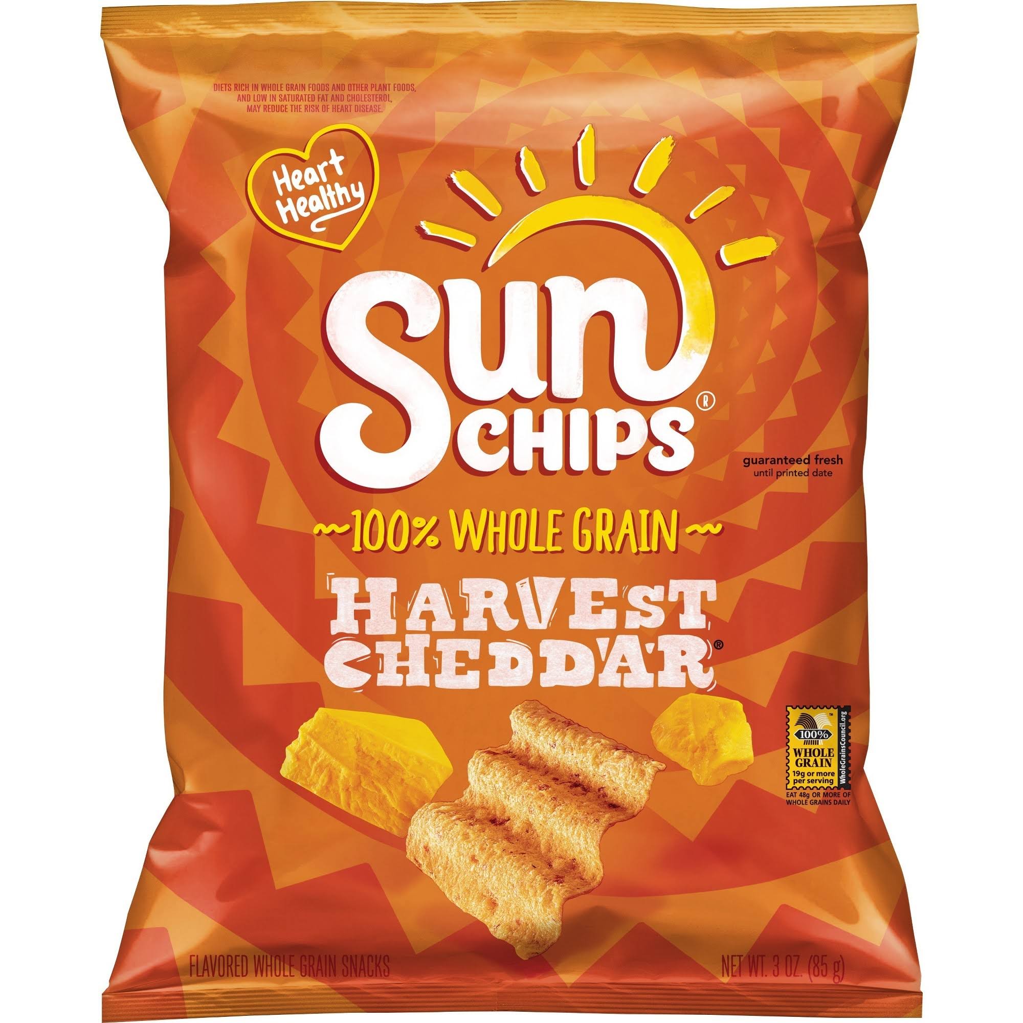 Sun Chips Whole Grain Snacks, Harvest Cheddar - 2.75 oz