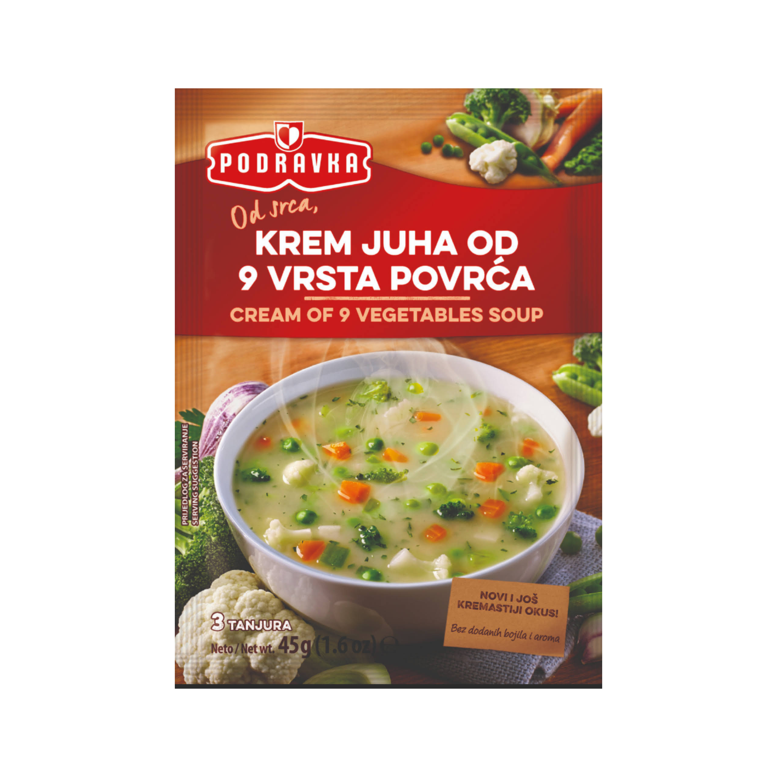Podravka Cream of 9 Vegetables Soup - 45.00 G