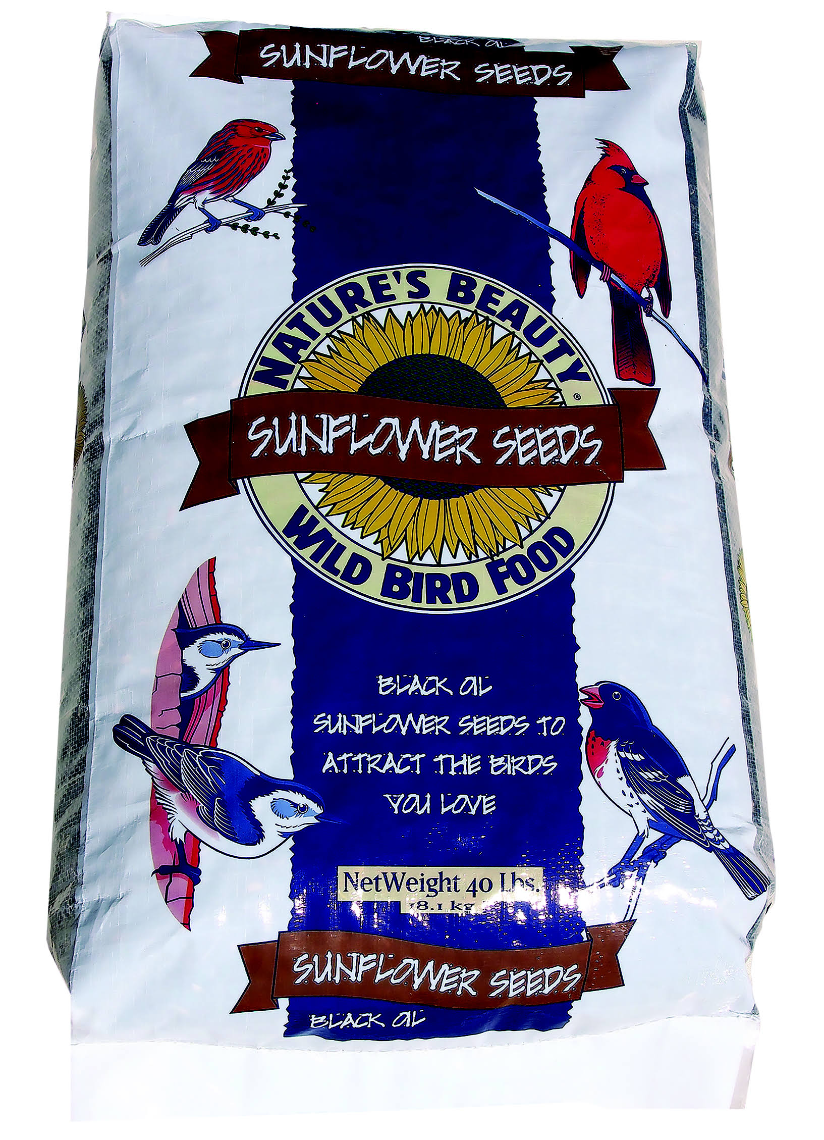 Nature's Beauty Wild Bird Food Black Oil Sunflower Seeds Bird Food