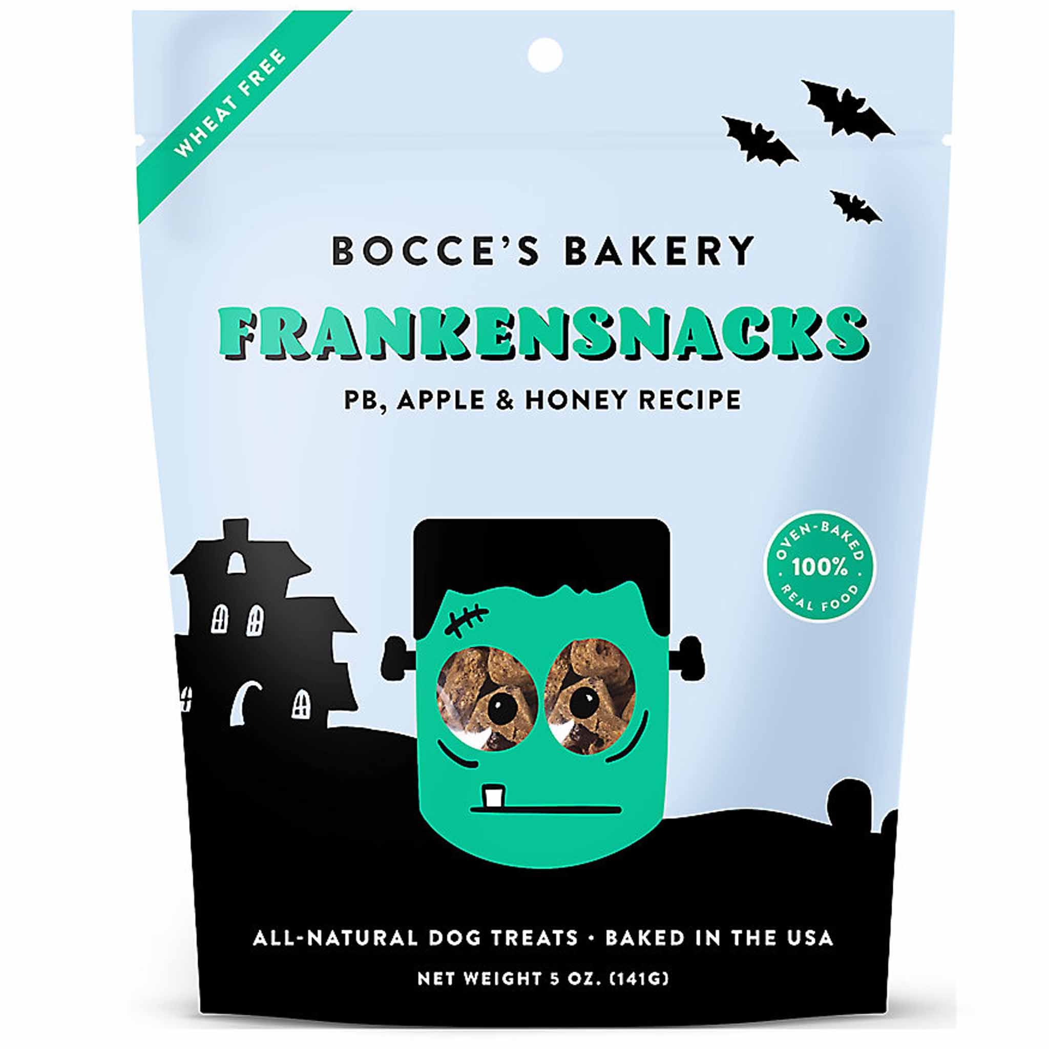 Bocce's Bakery Frankensnacks Biscuits Dog Treats, 5 oz.